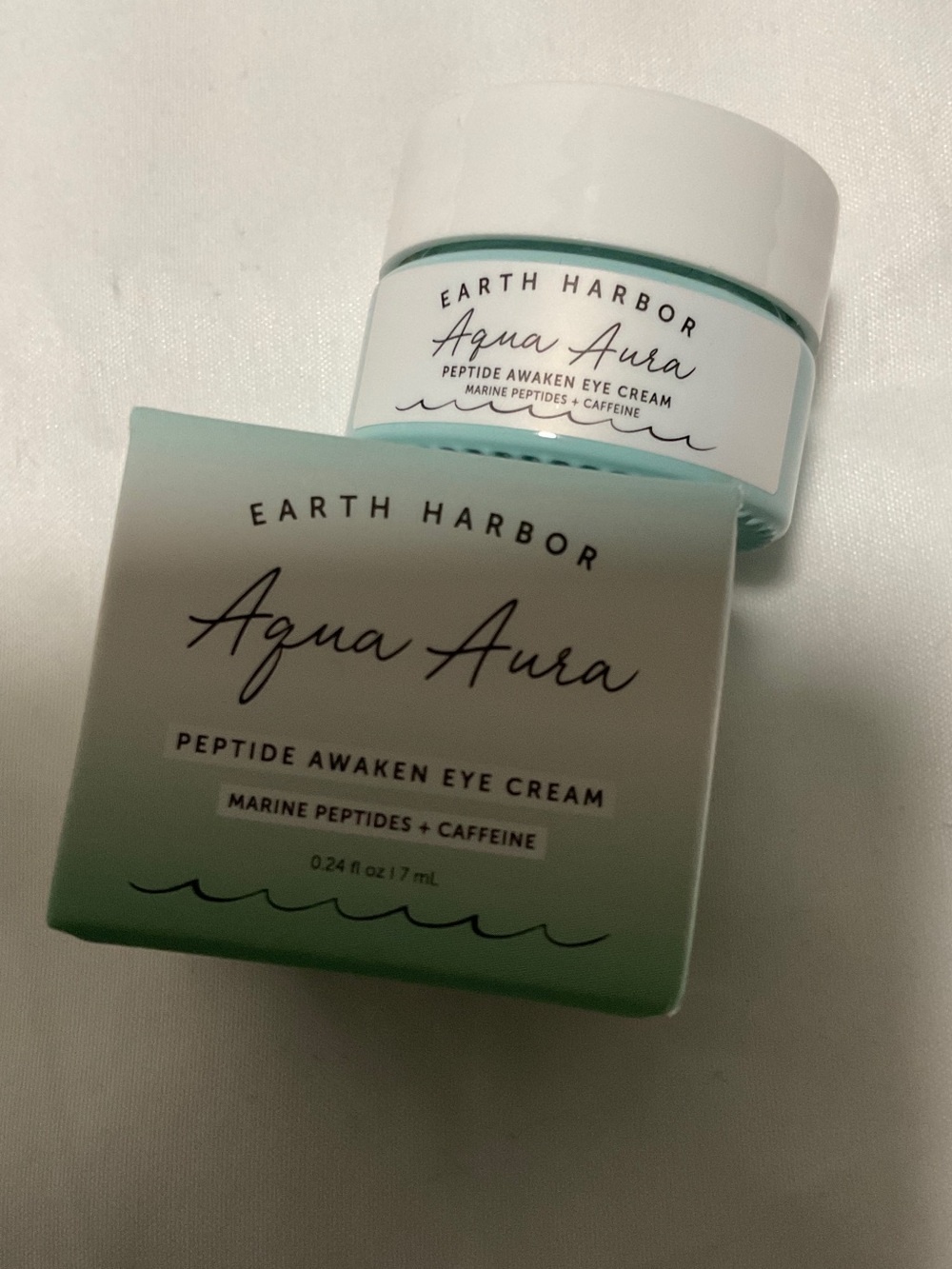 Earth Harbor Aqua Aura Peptide Awaken Eye Cream - Mint Green